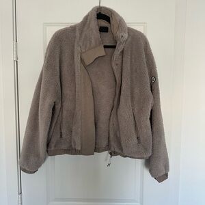 Vuori Cozy Taupe Fleece Jacket